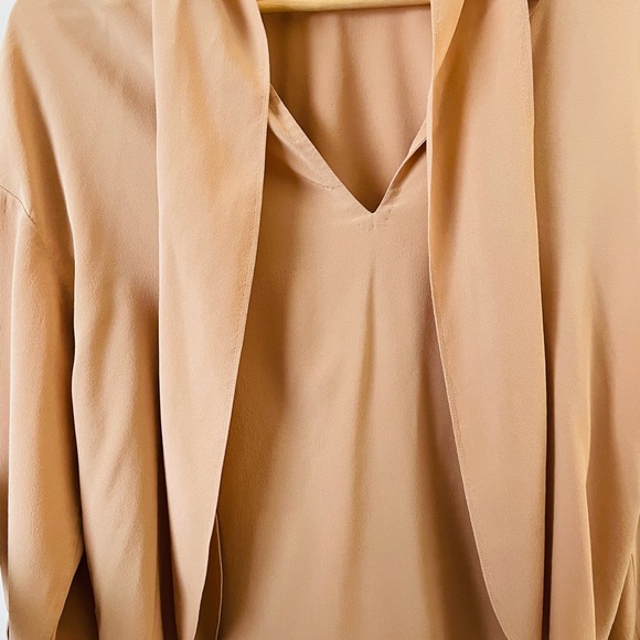 Aritiza le fou Wilfred marinet 100% silk blouse dusty pink - Picture 6 of 7